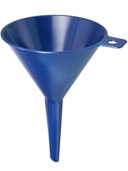BURKLE INC&nbsp;Detectable liquid funnel PS, Ø 3.94 in. (100 mm), blue, sterile