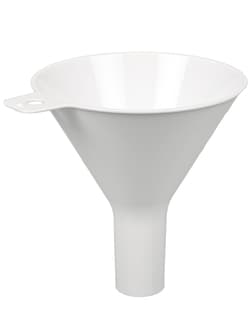 BURKLE INC&nbsp;Disposable powder funnel PS, Ø 3.94 in. (100 mm), white