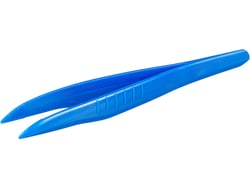 BURKLE INC&nbsp;Single-use tweezers, pointed, PS, blue, sterile