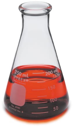 Hach Company Flask, Erlenmeyer, Glass 250 mL, 12/pk, Quantity: Pack of