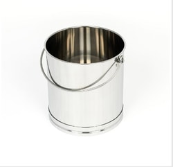 Amsta Rostfritt Stainless Steel Bucket - Acid Proof With Lid