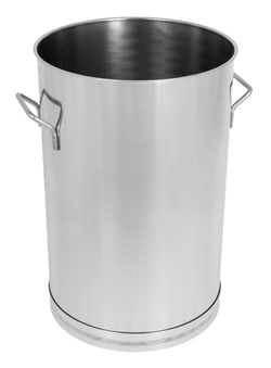 Amsta Rostfritt Stainless Steel Transport Container - Acid Proof With Skirtband, Without Lid