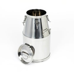 Amsta Rostfritt Stainless Steel Transport Bottle Churn With Lid