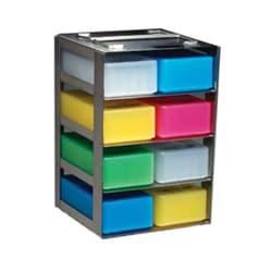 USA Scientific Inc 8-box (1 x 4) chest freezer rack for 50-place boxes