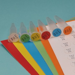 USA Scientific Inc&nbsp;Tough-Spots, 1/2 inch diameter, red, on sheets