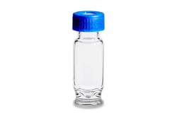 Waters Corp&nbsp;Deactivated Clear Glass  12 x 32 mm Screw Neck Max Recovery Vial, with Cap and Preslit PTFE/Silicone Septum, 1.5 mL Volume, 100/pk