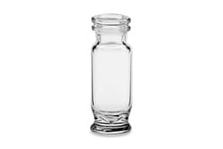 Waters Corp Deactivated Clear Glass 12 x 32 mm Snap Neck Max Recovery Vial, 1.5 mL Volume, 100/pk
