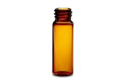 Waters Corp Deactivated Amber Glass 15 x 45 mm Screw Neck Vial, 4 mL Volume, 100/pk