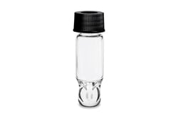 Waters Corp LCGC Certified Clear Glass 15 x 45 mm Screw Neck Total Recovery Vial, with Cap and Preslit PTFE/Silicone Septum, 3 mL Volume, 100/pk