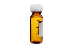 Waters Corp&nbsp;LCGC Certified Amber Glass 12 x 32 mm Screw Neck Vial, with Polyethylene Septumless Cap, 2 mL Volume, 100/pk