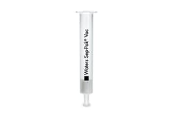 Waters Corp Certified Sep-Pak Silica 3 cc Vac Cartridge, 500 mg Sorbent per Cartridge, 55 - 105 µm, 50/pk