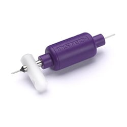Instech 25ga single channel Plastic Swivel (purple), sterile, Quantity: