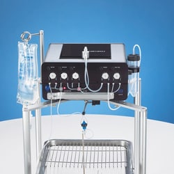 Instech&nbsp;Rodent stand for ABS2 units with swivel lever arm and IV bag holder.