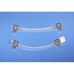 Tube sets for Instech P720 peristaltic pumps, dual channel, .031in ID silicone with .062in ID barb inlet and outlet (mates with 062 tubing), unbalanced for maintaining levels in chambers. Package of 5, nonsterile.