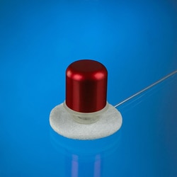 Instech Red aluminum cap for Vascular Access Button for rats (VAB95BS).