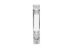 Waters Corp LCGC Certified Clear Glass 8 x 40 mm Snap Neck Total Recovery Vial, with Polyethylene Septumless Cap, 700 µL Volume, 100/pk