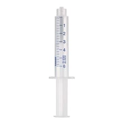 Chemglass Life Sciences&nbsp;Syringe, 5mL Polypropylene, Luer Lock
