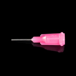Instech Luer stub, 20ga (pink) x 0.5in (12mm), 50 sterile pouches of 5,