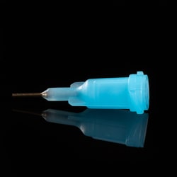 Instech Luer stub, 22ga (blue) x 0.25in (6mm), 50 sterile pouches of 5,