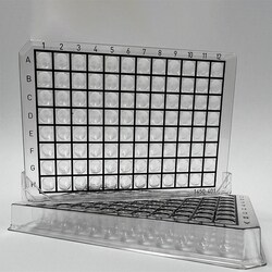 Revvity Health Sciences Inc Flexible-96, Clear 96-well Flexible PET Microplate, round bottom