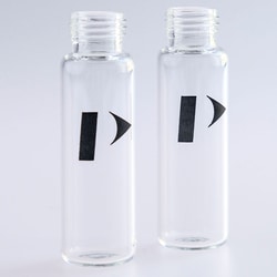 Perkin Elmer US LLC 20 mL Clear Glass Screw Top Vial with 'P' logo, 100/pk,