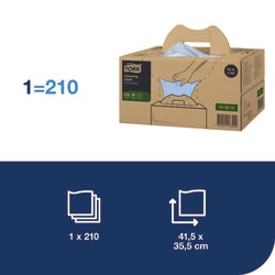 Tork Tork Mehrzweck Reinigungstücher W7, Einzeltuchentnahme, 1 x Tücher Blau | Buy Online | Tork | Fisher Scientific