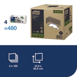 Tork Cleaning Cloth W4 White | Buy Online | Tork | Fisher Scientific