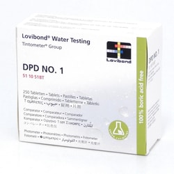 DPD No.1 Tablet Reagent, 250 Pk., Lovibond&trade;
