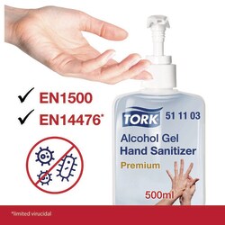Tork Tork Händedesinfektionsgel, Premium, frei stehende Pumpflasche 6,5 | Buy Online | Tork | Fisher Scientific