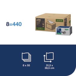 Tork Industrial Cleaning Cloth W8 Gray | Buy Online | Tork | Fisher Scientific