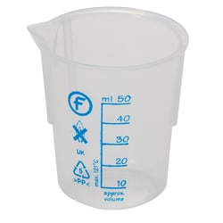 Fisherbrand Low-Form Polypropylene Beakers 50 mL | Buy Online | Fisher Scientific