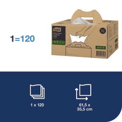 Tork Tork Extra Starke Reinigungstücher W7, Einzeltuchentnahme, 1 x Tücher Weiß | Buy Online | Tork | Fisher Scientific