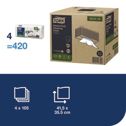 Tork Heavy-Duty Cleaning Cloth W4 White | Buy Online | Tork | Fisher Scientific