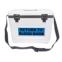 Medicus Health Blood Bank Transport Hardside Cooler, Medium 19 Qt