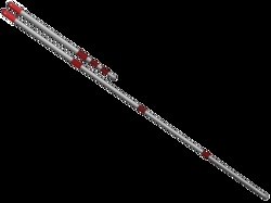 BURKLE INC Telescopic rod, 115-300 cm, Quantity: Each of 1