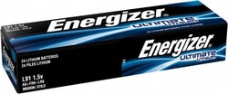 MSC&nbsp;Energizer. L91 Pack of 24 Size AA, Lithium, Standard Batteries 1.5 Volts, Button Tab Terminal, FR6