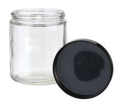 DWK Life Sciences&nbsp;Kimble&trade; Clear Glass Straight-Sided Jars with Solid PE-lined Caps