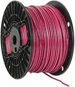 MSC&nbsp;Southwire 11581601 THHN/THWN, 14 AWG, 15 Amp, 500' Long, Solid Core, 1 Strand Building Wire Red, Thermoplastic Insulation