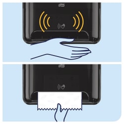 Tork Matic Automatic Hand Towel Roll Dispenser H1 Black | Buy Online | Tork | Fisher Scientific