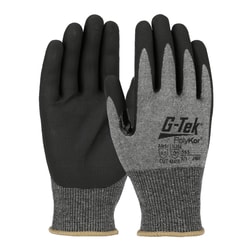 PIP G-Tek™ PolyKor™ Blended Glove with Nitrile Coated Foam Grip on Palm and Fingers, Touchscreen Compatible