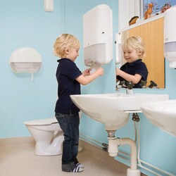 Tork Mini Jumbo Toilet Roll Dispenser T2 White | Buy Online | Tork | Fisher Scientific