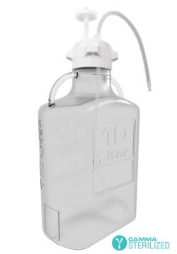 Foxx Life Sciences EZBio Single Use Carboy (Bottle) Assembly, 10L (2.5GAL)