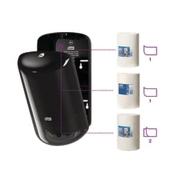 Tork Tork Mini Innenabrollungsspender M1, Robustes Design, Elevation Linie Schwarz | Buy Online | Tork | Fisher Scientific