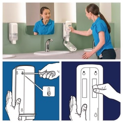 Tork Soap and Sanitiser Dispenser S4 White | Buy Online | Tork | Fisher Scientific