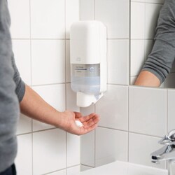Tork Soap and Sanitiser Dispenser S4 White | Buy Online | Tork | Fisher Scientific