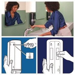 Tork Soap and Sanitiser Dispenser S4 Black | Buy Online | Tork | Fisher Scientific