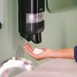 Tork Soap and Sanitiser Dispenser S4 Black | Buy Online | Tork | Fisher Scientific
