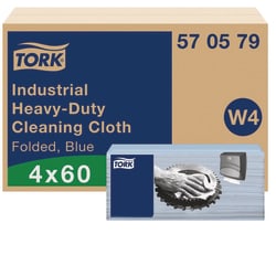 Tork Tork Extra Starke Industrie Reinigungstücher Blau W4, stark und saugfähig, 4 x 60 Tücher, 570579 Blau | Buy Online | Tork | Fisher Scientific