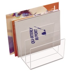 Enterprise Technology Solutions&nbsp;Clear Acrylic Desk File 3 Sect