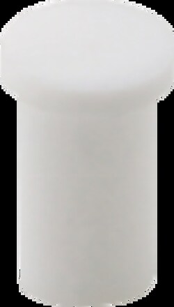 Norell Inc 5mm PTFE WHITE TUBE CAP, 50PK